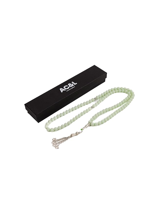 AC&L Luminous Natural Stone Tasbeeh Prayer Beads 8Mm Stones - Image 2