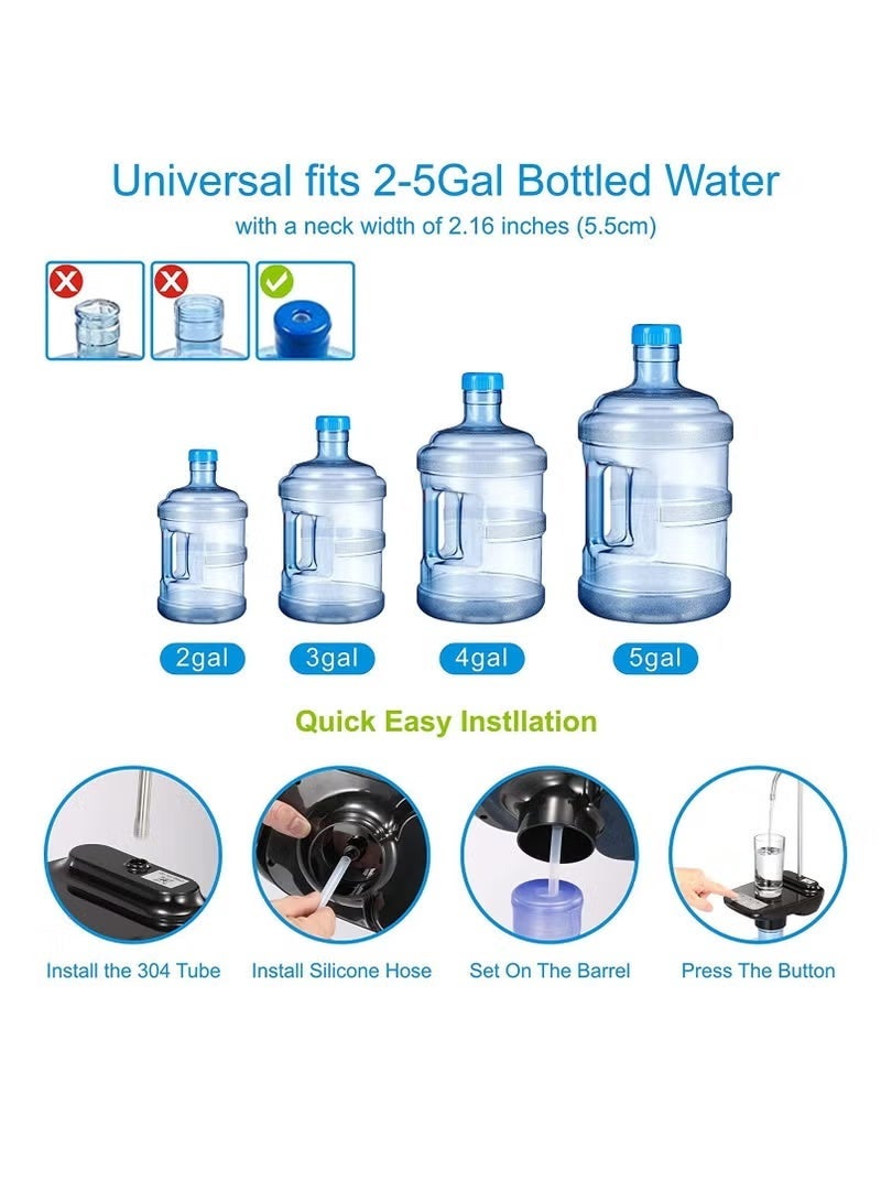 Generic Phone Planet Water Dispenser Pump, Rechargeable Wireless Auto Water Gallon Pump Dispenser, Electric Water Drinking Portable Button Pump For Kitchen Home Office And Outdoor Camping - Image 2