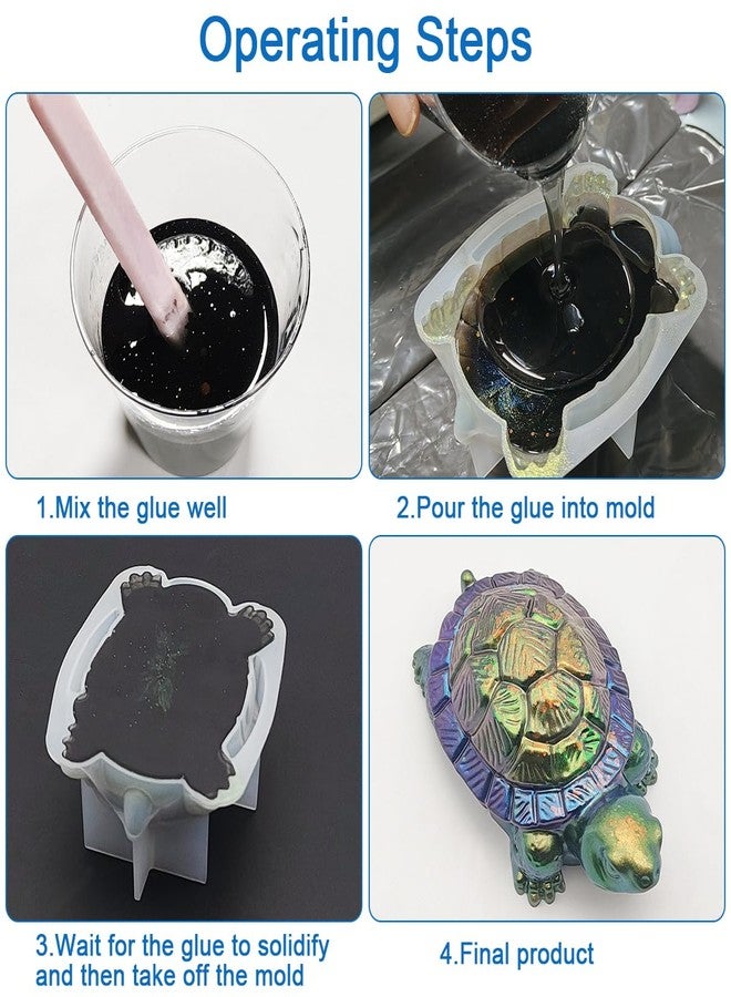 AFUNTA 3D Sea Turtle Resin Molds, AFUNTA 2 PCS Animal Epoxy Resin Molds Tortoise Candle Mold, DIY Resin Ornament Molds for Resin Craft, Home Decor - Image 5