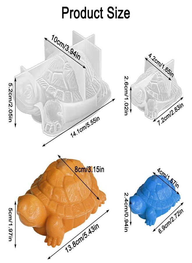 AFUNTA 3D Sea Turtle Resin Molds, AFUNTA 2 PCS Animal Epoxy Resin Molds Tortoise Candle Mold, DIY Resin Ornament Molds for Resin Craft, Home Decor - Image 2