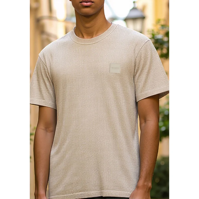 Lee Cooper  Lee Cooper Ribbed T-shirt for Men | Best Price UAE
