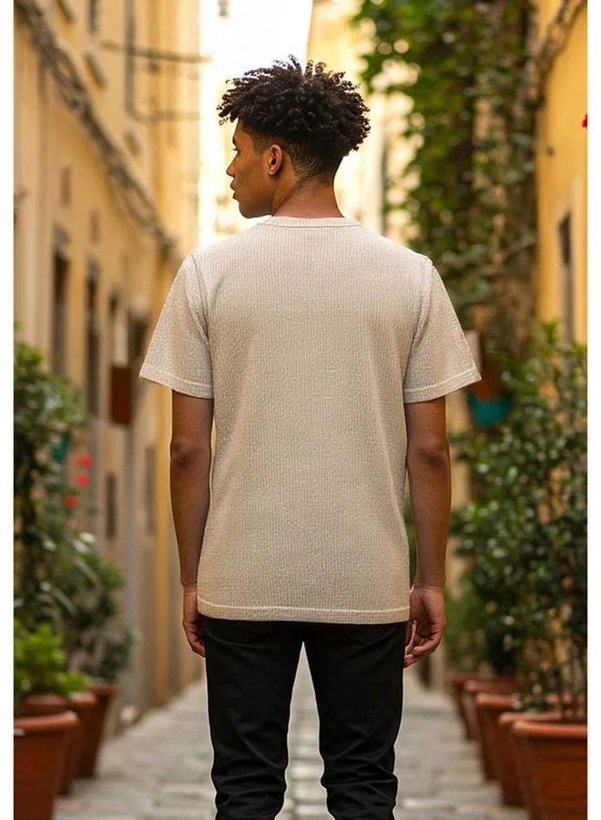 Lee Cooper  Lee Cooper Ribbed T-shirt for Men | Best Price UAE