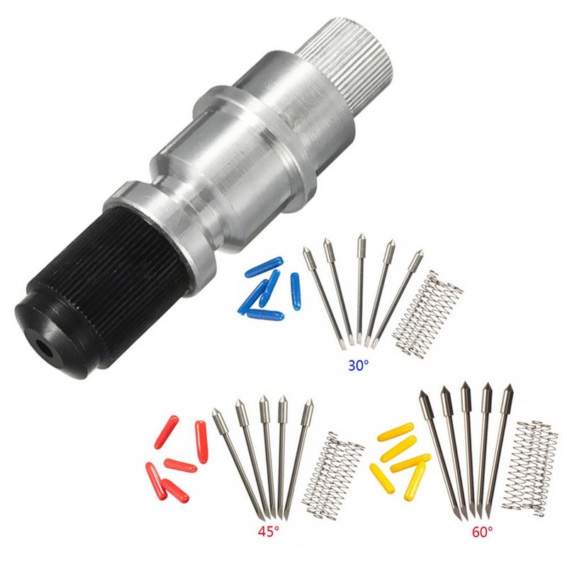 Yakamoz حامل شفرة جرافتيك CB09 CB09U مع 15 قطعة من شفرات قطع الفينيل 30/45/60 درجة - Image 1