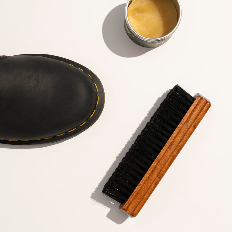 Konex European Quality Shoe Brush: Wooden Handcrafted, Shoe Cleaning Brush with Nylon Fiber Bristle and Molded Wood Handle, Imported Shoe Brushes for Cleaning - 7x1 3/4x1 3/4 Inches Size - Image 4