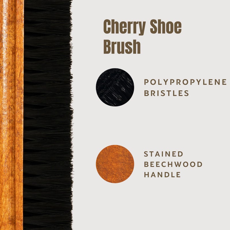 Konex European Quality Shoe Brush: Wooden Handcrafted, Shoe Cleaning Brush with Nylon Fiber Bristle and Molded Wood Handle, Imported Shoe Brushes for Cleaning - 7x1 3/4x1 3/4 Inches Size - Image 3
