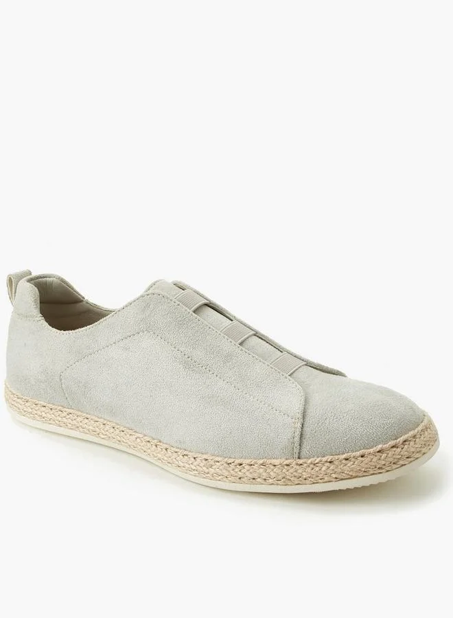 بيبرمنت Men Textured Slip-On Espadrille Loafers