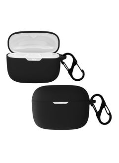 Silicone Case Compatible with JBL Tune 230 NC TWS / T230NC - Case Protective Cover for Headphones - Black