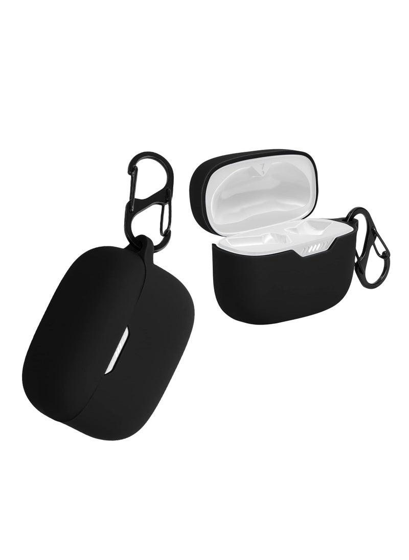 Generic - Silicone Case Compatible with JBL Tune 230 NC TWS / T230NC - Case Protective Cover for Headphones - Black - Image 1