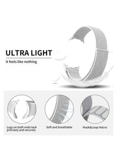 Y&D for Pixel Watch Band, Nylon Hook Loop Goolge Breathable Sport Strap Replacement 2022 Men Women  - Image 2