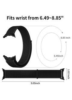 Y&D for Pixel Watch Band, Nylon Hook Loop Goolge Breathable Sport Strap Replacement 2022 Men Women  - Image 3