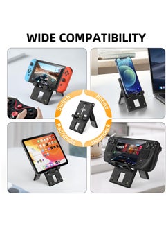 Excefore Switch Stand for Nintendo Switch, OLED, Lite, Steam Deck, Adjustable Playstand, Compact and Portable Foldable Holder, Cute Gaming Accessories for Travel and Home Use-Black  - Image 5