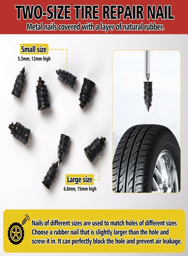 Melanther Tire Repair Glue Kit - 2 Pack 10ml Rubber Cement Tire Repair, Tire Plug Glue with 8 Tire Nails (Small & Large), Tire Patch Glue for Car, Motorcycle, Bike, Truck, Tractor, with Scraper Tools - Image 5