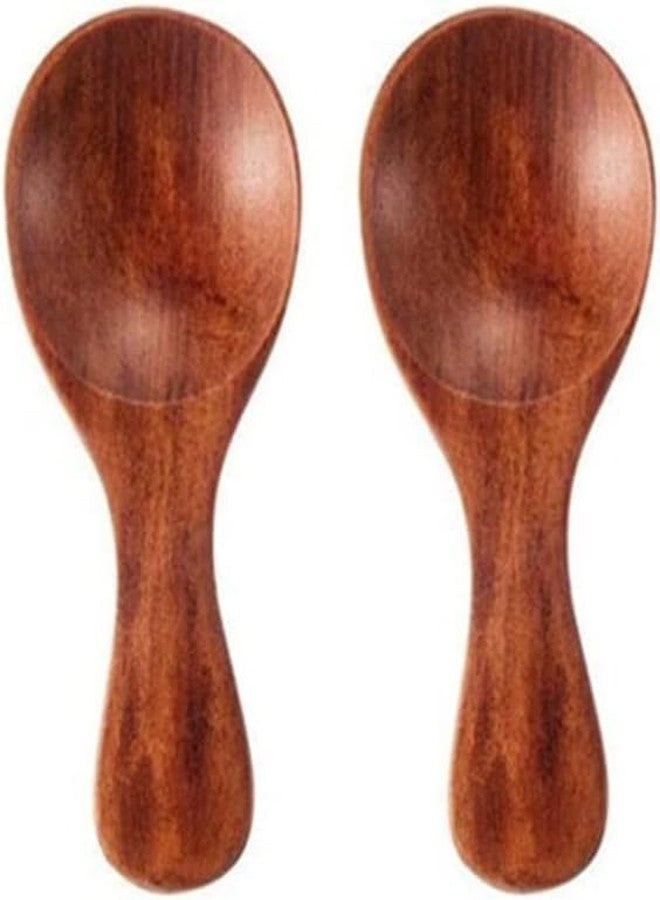 WinldMonmo Wooden Spoons Set, Mini Seasoning, Sugar, Salt, Honey, Jam, Coffee, Ice Cream, Mustard, Tea Spoons, Cooking Utensils - Image 3