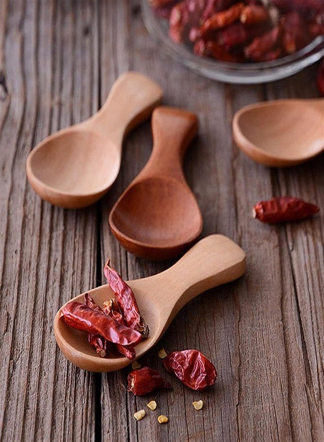 WinldMonmo Wooden Spoons Set, Mini Seasoning, Sugar, Salt, Honey, Jam, Coffee, Ice Cream, Mustard, Tea Spoons, Cooking Utensils - Image 5