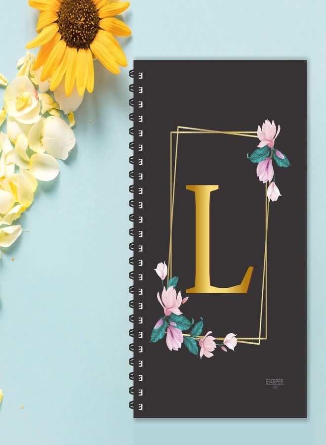 ESCAPER L Letter Notebook, Ruled A5 L Initial Notebook, L Alphabet Notebook, Diary Notepad, Diary for Office, Diary for Gift, Diary for Men, Diary for Women - Image 5
