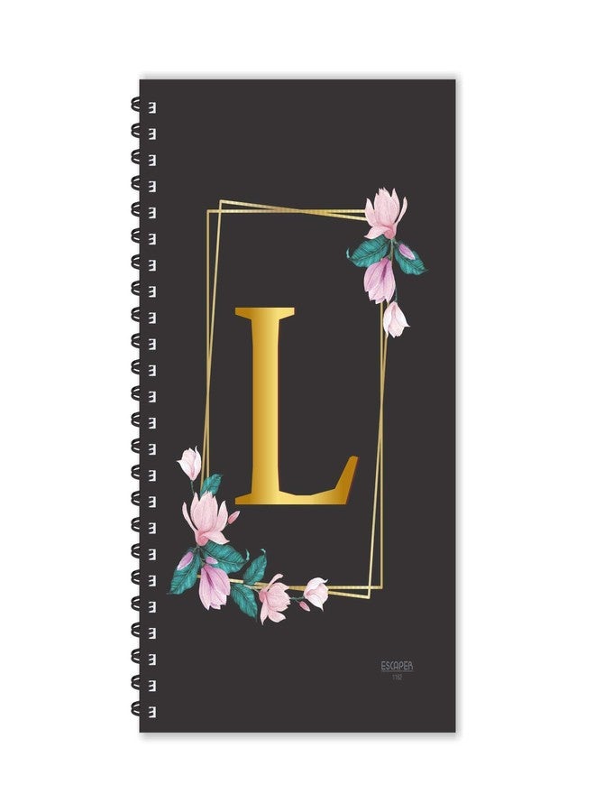ESCAPER L Letter Notebook, Ruled A5 L Initial Notebook, L Alphabet Notebook, Diary Notepad, Diary for Office, Diary for Gift, Diary for Men, Diary for Women - Image 1