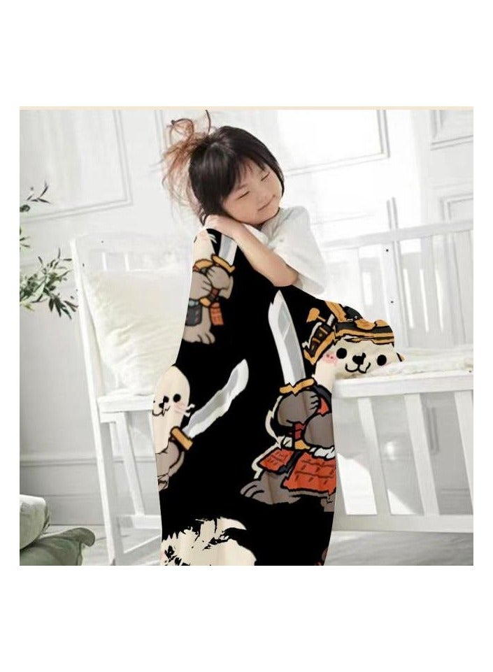 general Flannel thin blanket (warm and comfortable, suitable for sleep, gaming, dust removal and sandproof) 150cm*200cm - 555 - Image 1