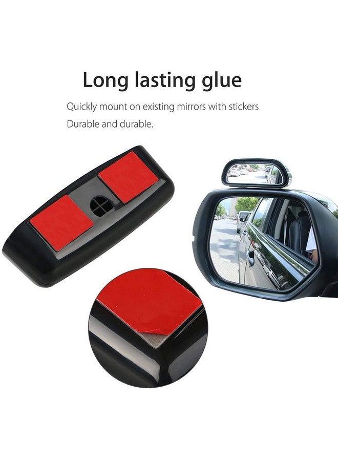 Generic 2 Pack Blind Car Spot Mirror, Universal Blind Spot Snap Way Rear View Mirror Right & Left 360 Degree Adjustable Wide Angle Side Rear Mirrors  - Image 5