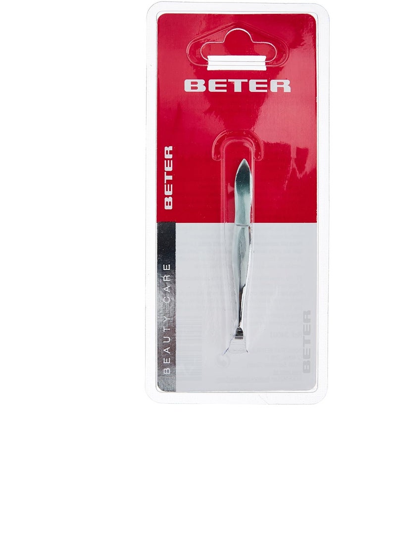 BT Beter Chromeplated Straight Point Tweezers - Image 1