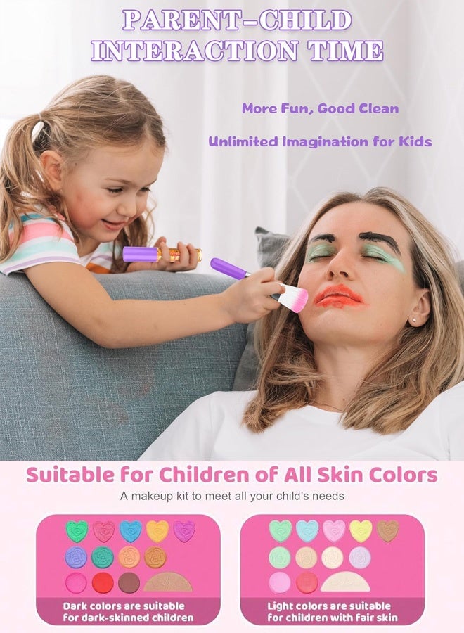 "A Million Girls' Dream" Washable Children's Makeup Set, Children's Cosmetics, Makeup Toys, Princess Girl Makeup Box Set, Washable Eyeshadow and Nail Polish, Girl Toys, Makeup Toys, Cosplay Toys - Image 5