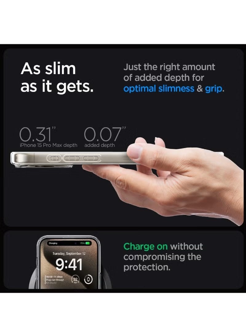 general Crystal Clear Case for iPhone 15 Pro, Military-Grade Drop Protection, Slim Hard PC Back with Shock-Absorbing TPU Bumper & Raised Camera Guard - Image 5