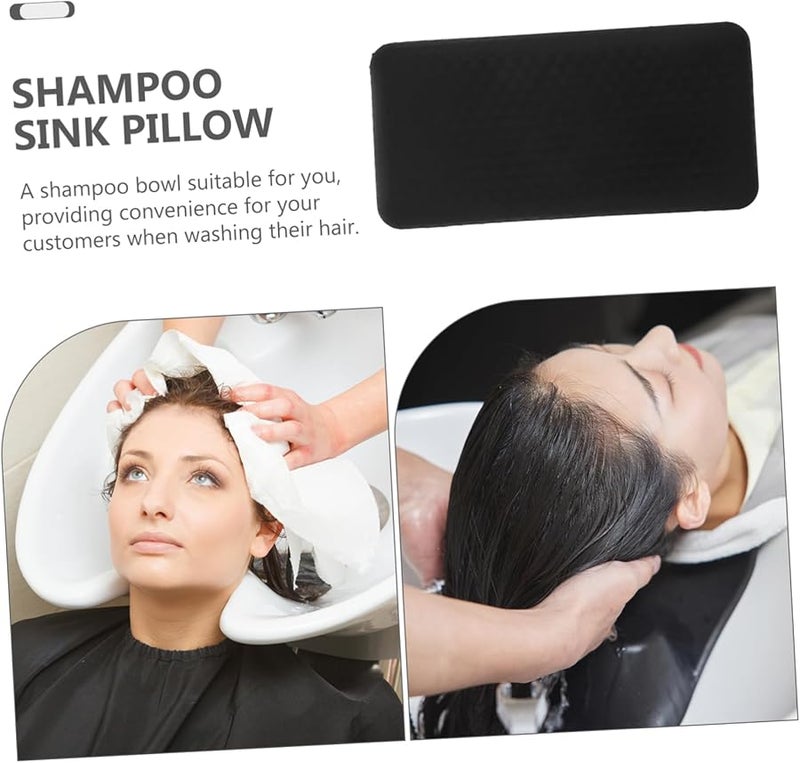 Black Portable Neck Rest Pillow for Salon Shampoo Bowls Home Spa Hair Washing Comfort - Image 4