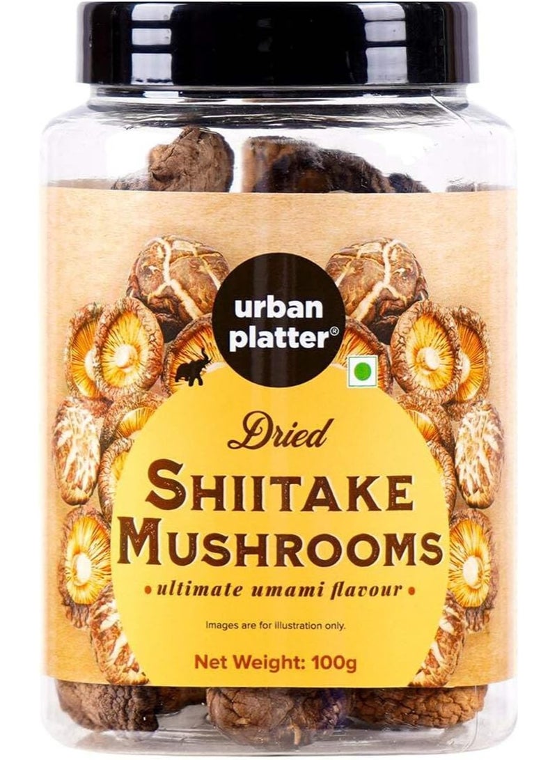 Urban Platter Dried Shiitake Mushrooms Pet Jar 100g - Image 1