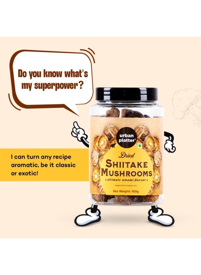 Urban Platter Dried Shiitake Mushrooms Pet Jar 100g - Image 3