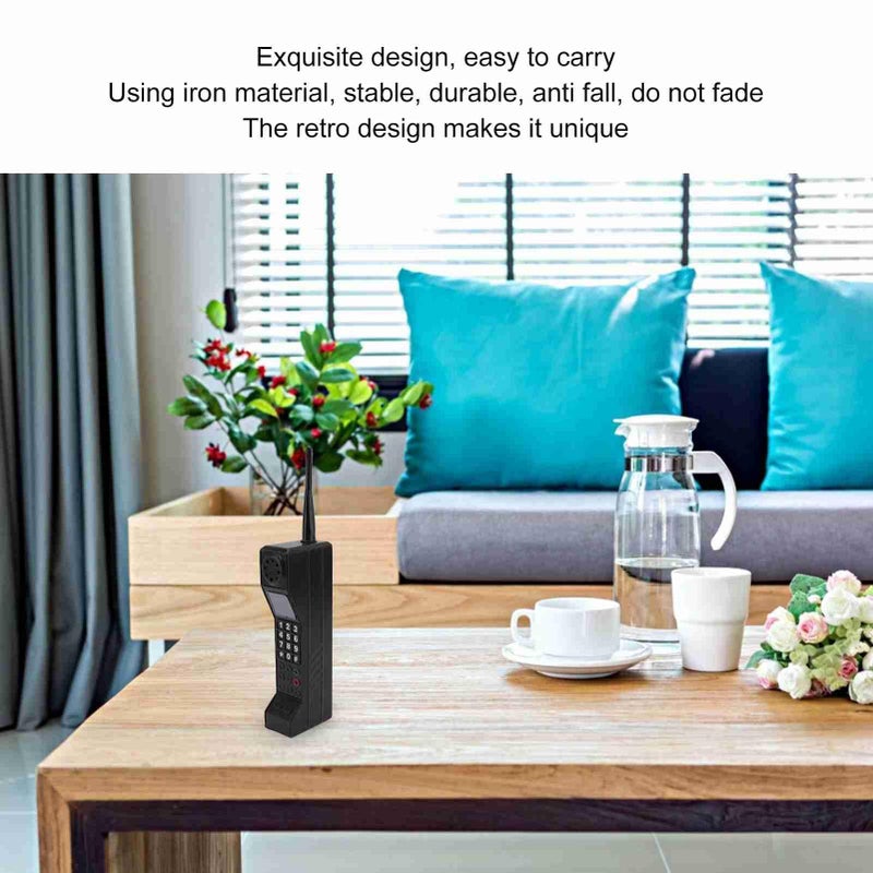Vintage Retro Brick Cell Phone Prop For Photography Movie Scene Home Decoration Black - Image 3
