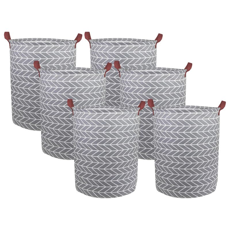 PRIME PICK Storage Box Cloth Organiser Pack 3 clothes organizer PU handle cotton jute Wardrobe Organizer for Storage Foldable Washable Box with Lid Metal Frame Handles Ideal for Almirah Drawer - Image 2