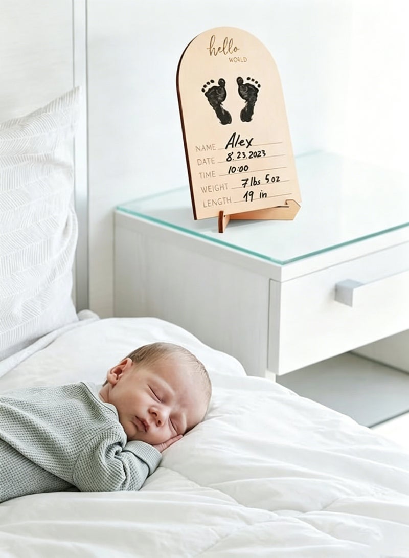 Amanli Baby Keepsake Frames, Cute Wooden Ultrasound Picture Frame, Double-Sided Design, Pregnancy Or Baby Birth Announcement Decor, Nursery Sonogram Photo Frame, Pregnancy Gift For First Time Moms. - Image 3