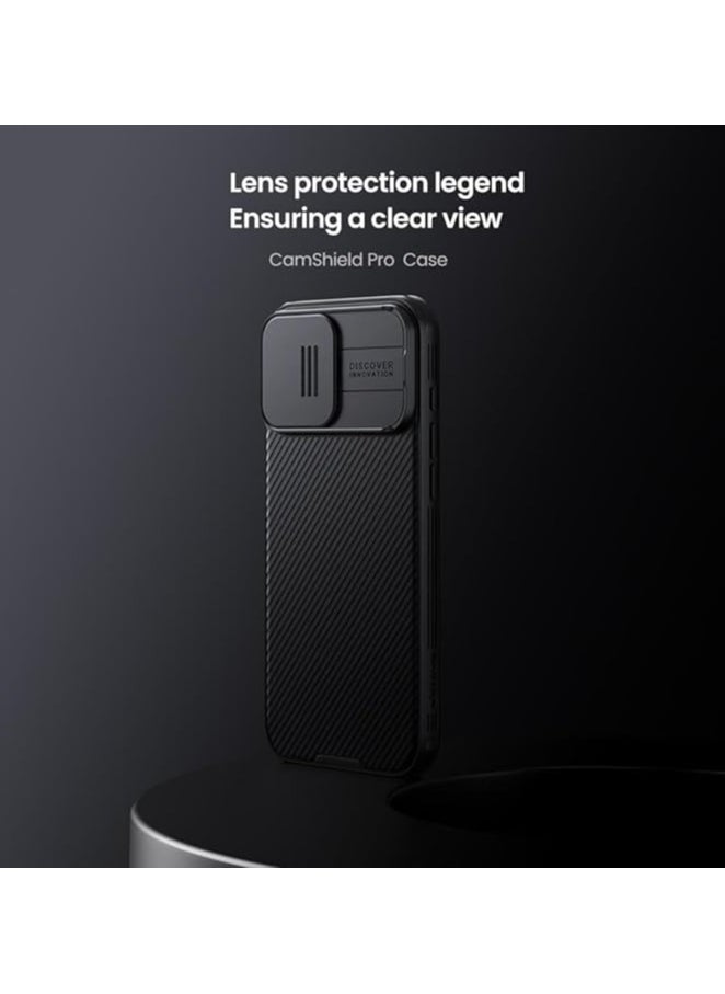 Nillkin Iphone 16 Pro Max Case Camsheild Pro Case With Slide Camera Lens Protection PC Back & TPU Frame Bumper Protection Anti Fingerprint Soft Delicate Touch Compatible for IPhone 16 Pro Max Black  - Image 2