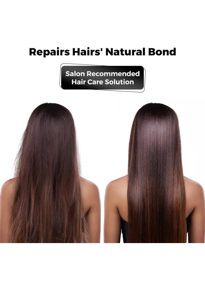BRILLARE Bond Repair Shampoo | With Vegan Keratin + Peptides | 100% Damage Repair in 1 Wash | 17X Smoother, Softer, Frizz Free Hair | Repairs Dry, Heat & Chemically Treated Hair (200 ml)  - Image 4
