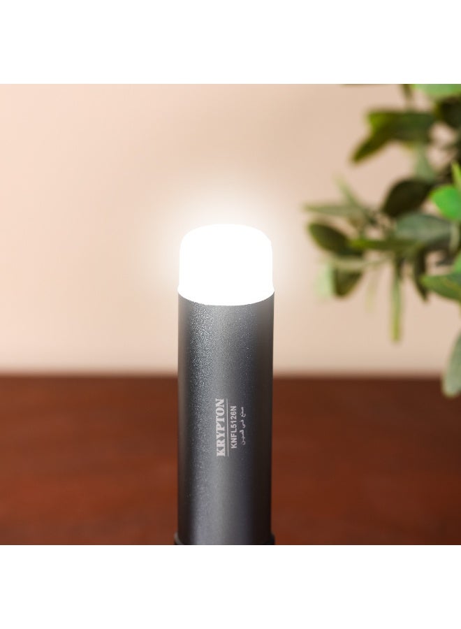 KRYPTON Rechargeable LED Torch with Tail Light – Dual Lighting Modes, USB Charging, 1500mAh Lithium Battery | 3W Spotlight + SMD LED Taillight | 5-Hour Runtime, Lightweight & Durable | Portable Flashlight for Camping, Hiking, Emergency - Image 3