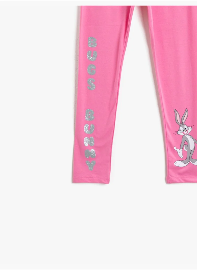 كوتون Bugs Bunny Leggings Licenced Printed