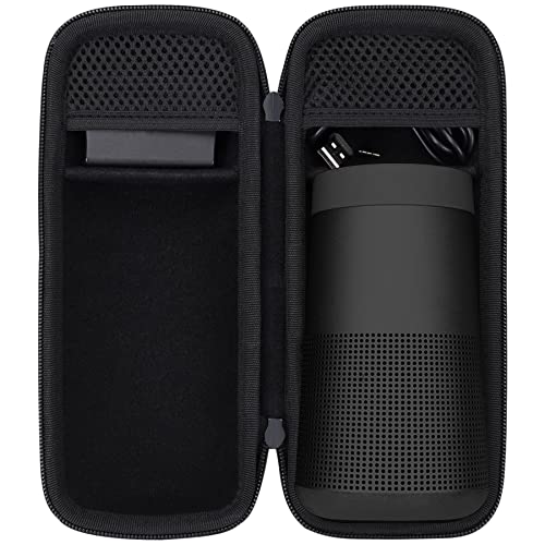 Co2Crea حافظة صلبة بديلة co2CREA لمكبر صوت بلوتوث Bose SoundLink Revolve Series II، حافظة سوداء - Image 1