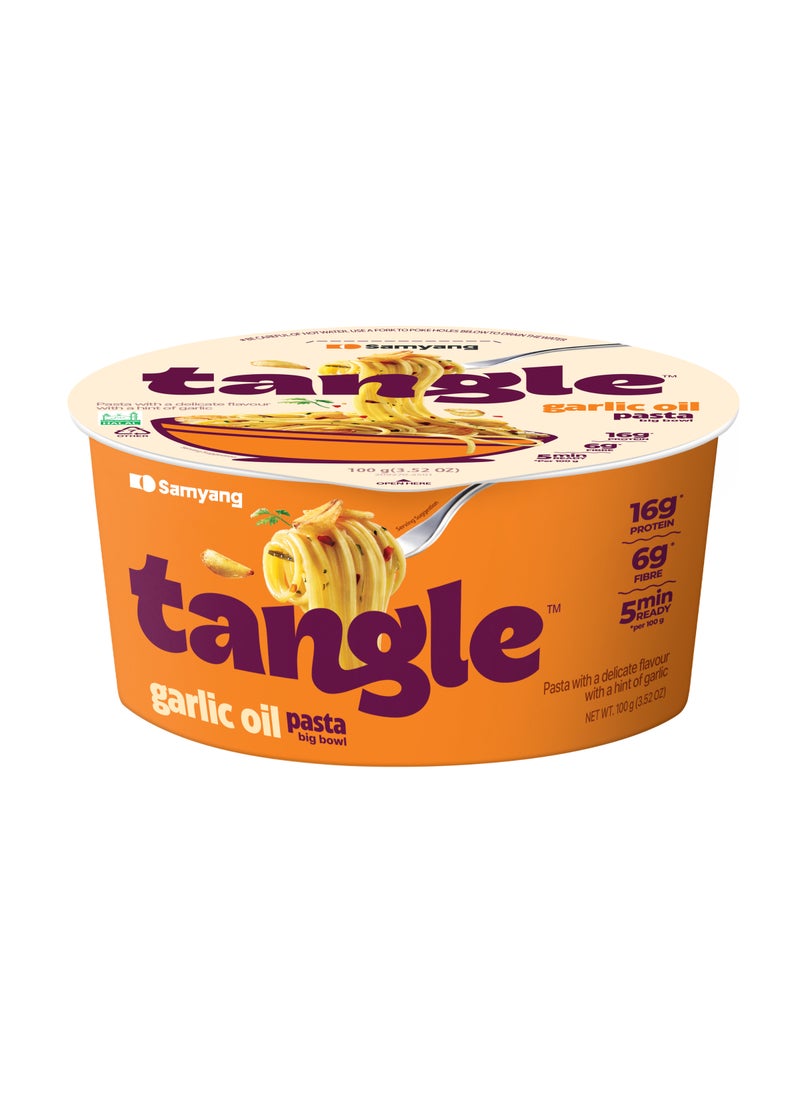Samyang Tangle Garlic Oil Pasta Noodle Big Bowl 100g - Image 1