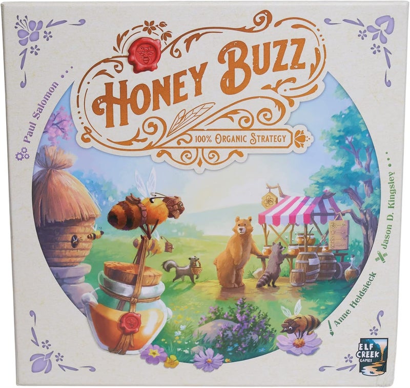Goliath Honey Buzz Board Game  Tile Placement Strategy Game Wooden Components 14 Players Ages 10 and Up - Image 1