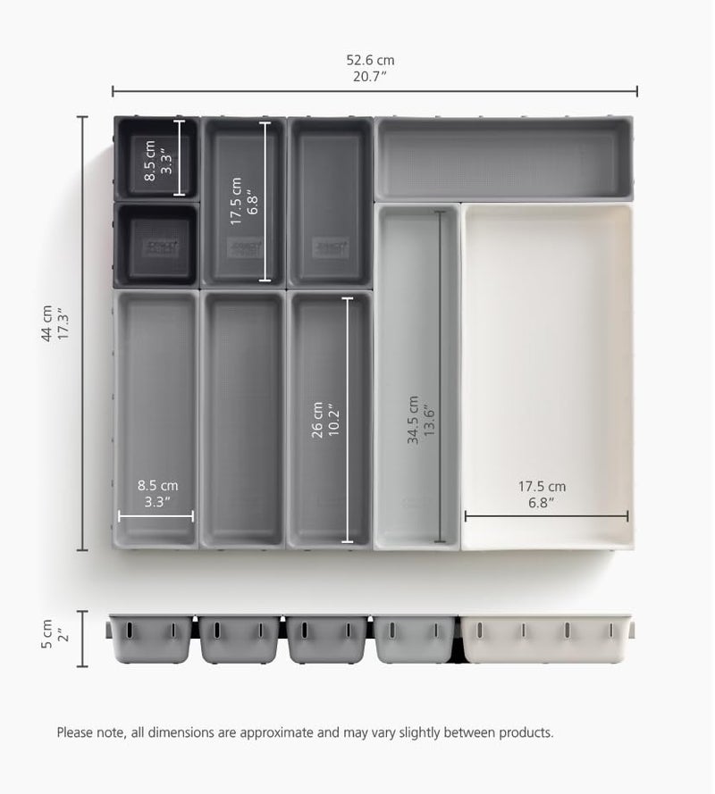 Joseph Joseph Joseph Joseph Plastic Blox Utensil Drawer Organizer10 PieceGrey  - Image 2