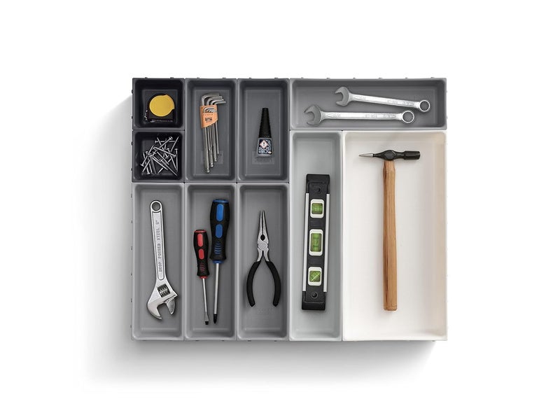 Joseph Joseph Joseph Joseph Plastic Blox Utensil Drawer Organizer10 PieceGrey  - Image 4