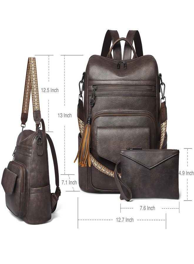 Shrrie Backpack Purse for Women Travel Faux Leather Fashion Backpack for Women,Convertible Crossbody Shoulder Bag for Ladies with Adjustable Strap for Work College - Image 3
