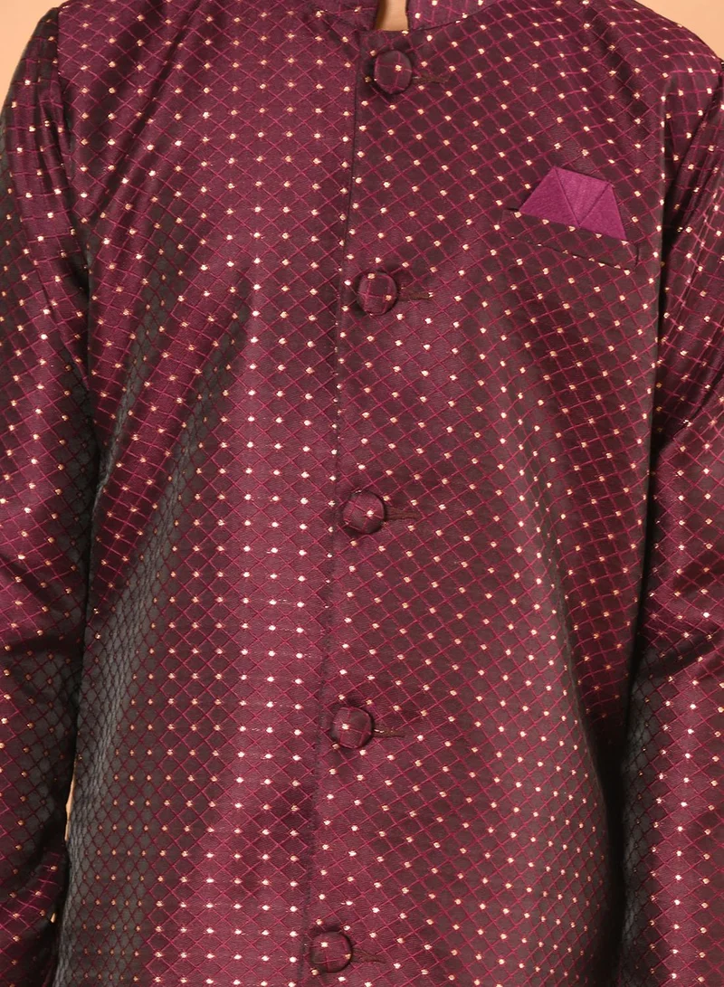 LILPICKS Embossed Kurta Pajama Set