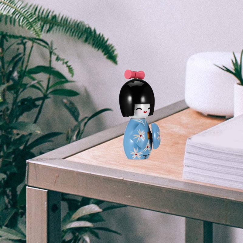 Traditional Japanese Kimono Doll Ornament Desktop Figurine Statue for Office Home - Image 4