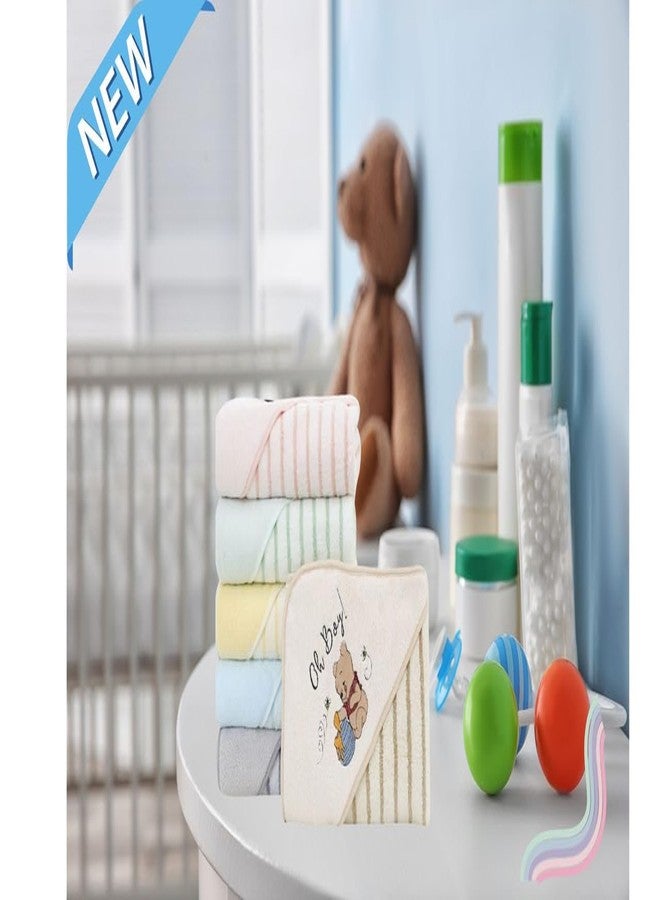 TEDDYIFY Organic Cotton Hooded Baby Towels with Lining for Newborn, Infants and Toddlers - Soft |Breathable for Baby | Absorbent, Baby Bath Shower Gift- Set of 2 - Image 5