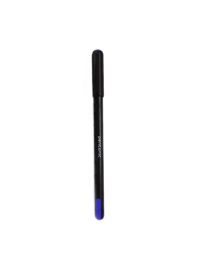 Pentonic - 0.7Mm Ball Point Pen Blister Pack | Black Body | Black & Blue Ink | Set Of 10 Pens - Image 1