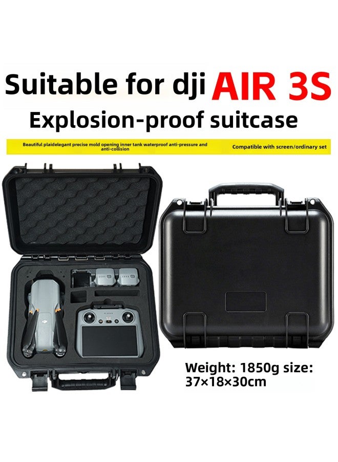 Suitable For DJI Air 3s UAV Storage Bag Single Shoulder Crossbody Portable Compression-resistant Waterproof Compression-resistant Explosion-proof Box 