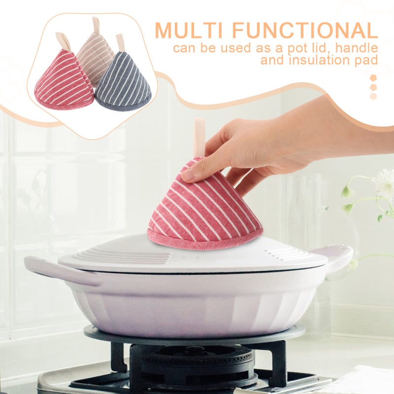 Knob Grabber, High Temperature Insulation for Cookware Handles, Triangular Design Fit - Image 3