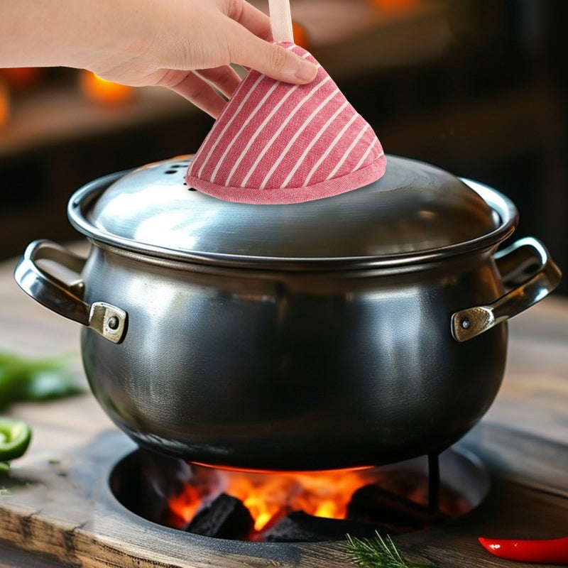 Knob Grabber, High Temperature Insulation for Cookware Handles, Triangular Design Fit - Image 4