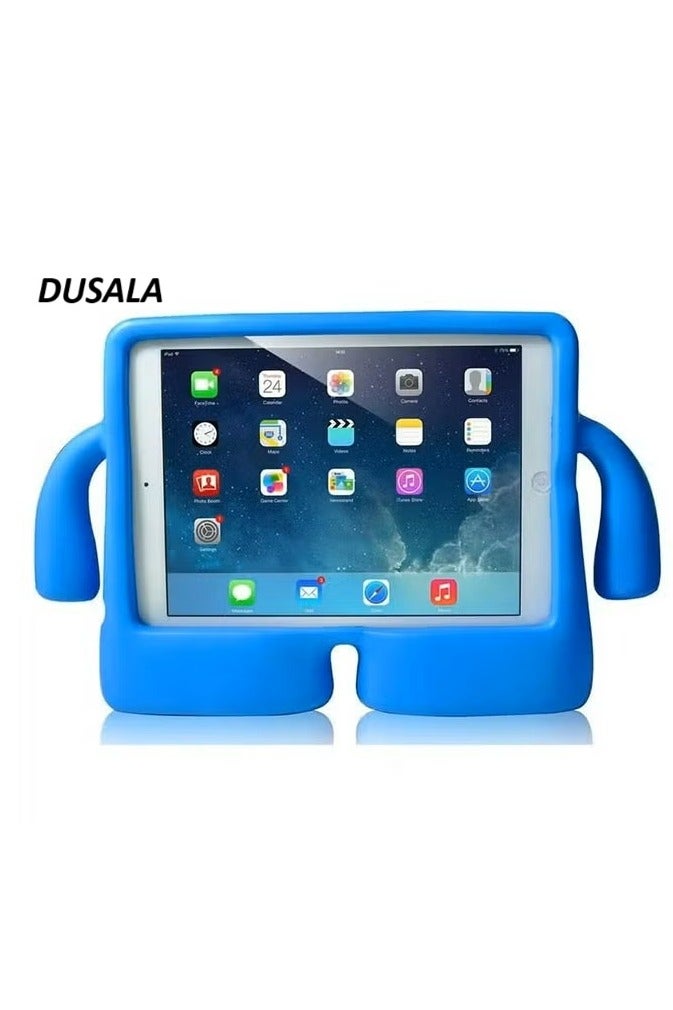 DUSALA Kids Shock‑Proof EVA Case with Handle & Stand for iPad 10.2 9th Gen Bright Durable Cover(Blue)
