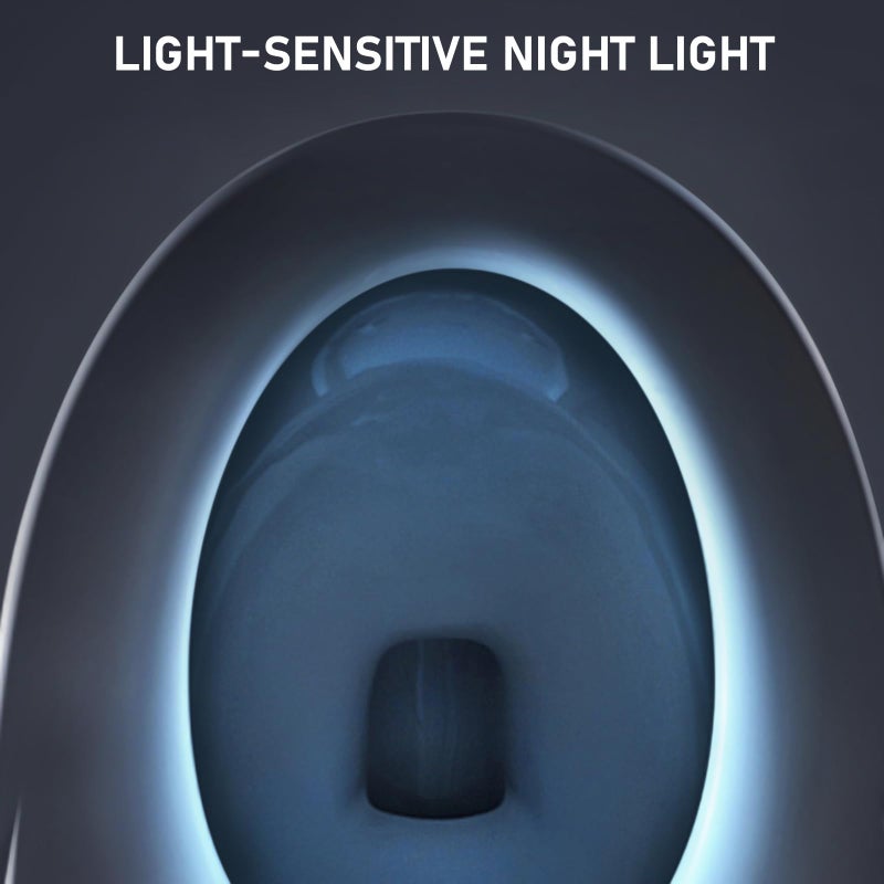 iliD Heated Toilet Seat, Elongated Seat, Three Levels of 90Â°F, 95Â°F,100Â°F, 3D Curved, Lid and Seat Soft Close, Light-sensitive Night Light, IPX4 - Image 4